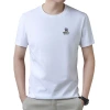 100% pure cotton short-sleeved men's T-shirt 2024 Summer Fashion Simple round-neck pure cotton T-shirt for young men Item Picture